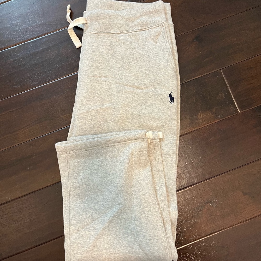 Polo Ralph Lauren gray tie bottom sweatpants